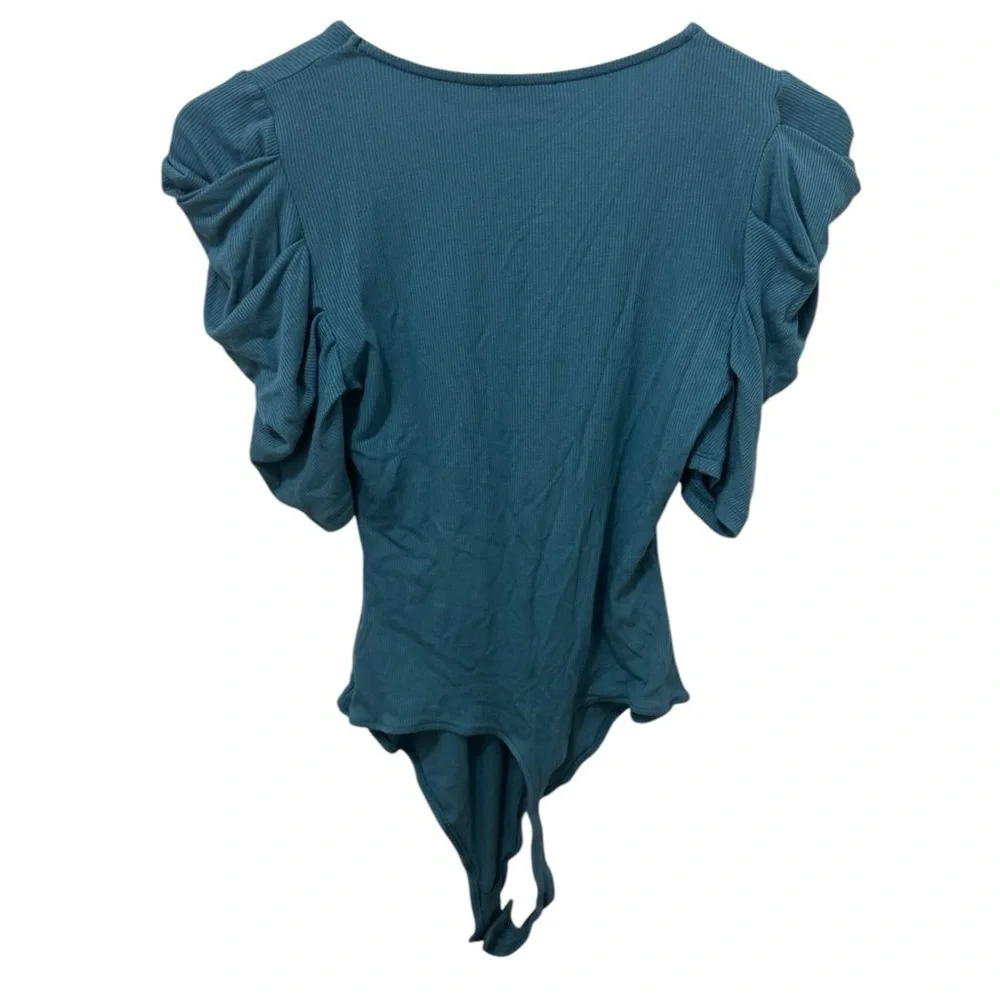Intimately Free People So Fresh Puff Sleeve Bodysuit Size XS
